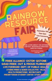 Rainbow Resource Fair poster