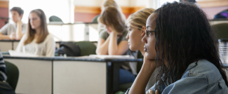 Students listen in a UGA Women's Studies classroom